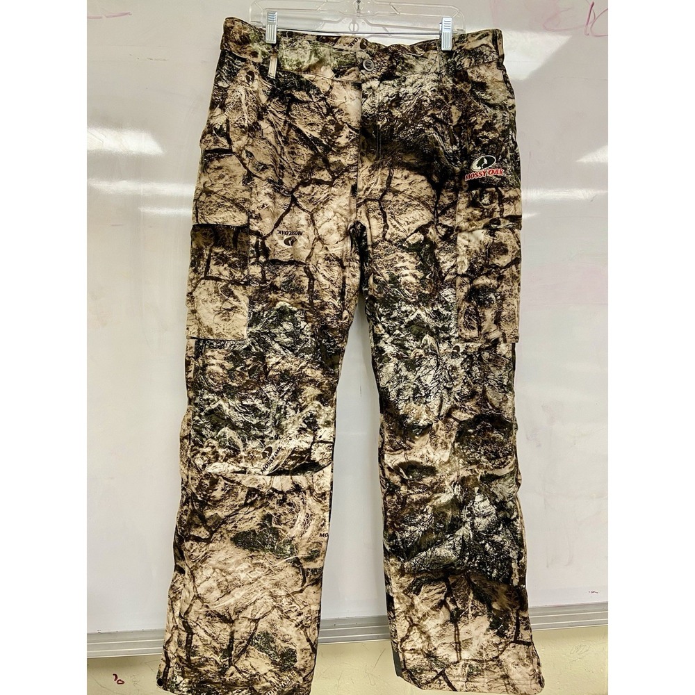 Mossy Oak Scent Factor Insulated Hunting Pants Large Zip Leg Camo